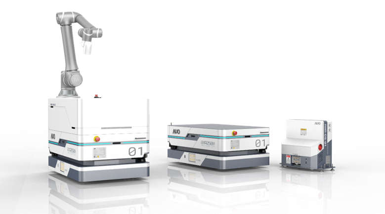 金年会數位開發的自主式移動機器人（AMR250M），搭配全向輪並結合AI演算法、2D LiDAR、3D攝影機等技術，協助客戶實現產線全自動化